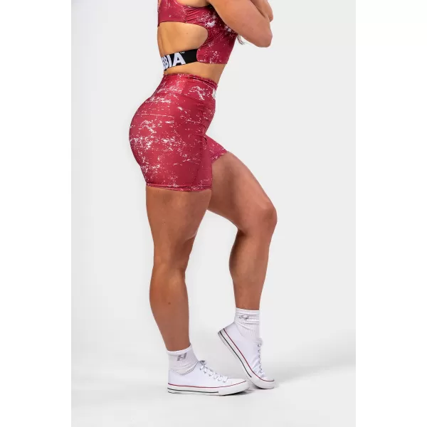  Къси панталони HAMMIES 615 RED Nebbia с висока талия 5 инча 