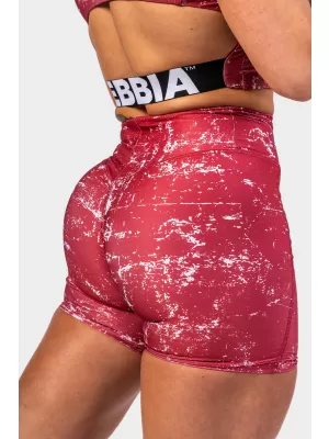 Къси панталони HAMMIES 615 RED Nebbia с висока талия 5 инча