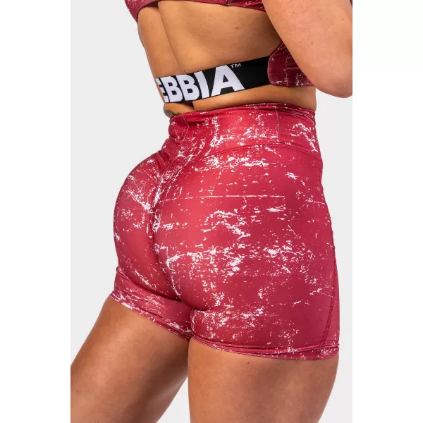  Къси панталони HAMMIES 615 RED Nebbia с висока талия 5 инча 