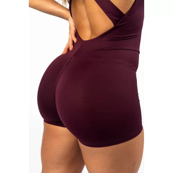  Оформящ фитнес гащеризон STRONG BEAUTY 427 ТЪМНО ЧЕРВЕН Nebbia 