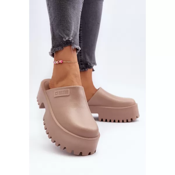  Дамски чехли BIG STAR NN274016 BEIGE Big Star Shoes 