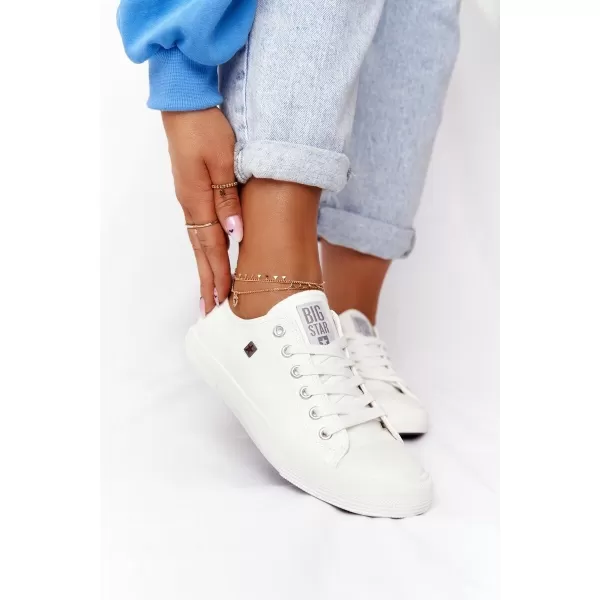  Дамски маратонки BIG STAR V274869 WHITE Big Star Shoes 