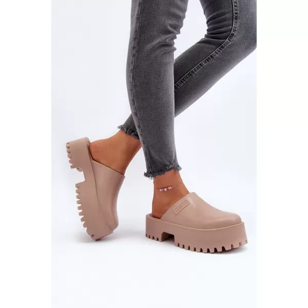  Дамски чехли BIG STAR NN274016 BEIGE Big Star Shoes 