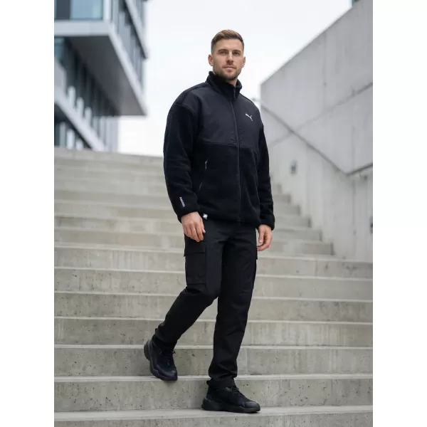  Мъжко яке PUMA TECH SOFT TECH RELAXED SHERPA JACKET 632104-01 ЧЕРЕН 