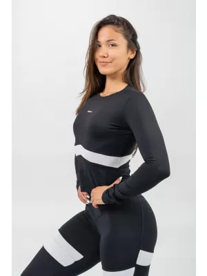 Черно горнище с дълги ръкави TRUE HERO 242 BLACK Nebbia