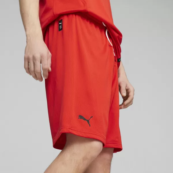 Къси панталони PUMA HOOPS TEAM PRACTICE SHORT 676641_03 PUMA RED 