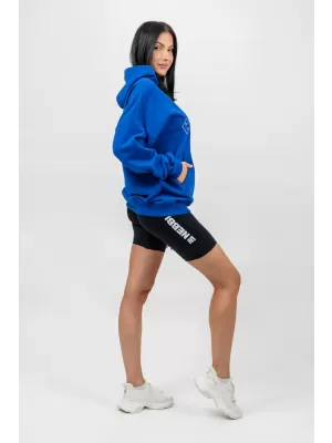 Oversize суичър с качулка GYM RAT 256 BLUE Nebbia