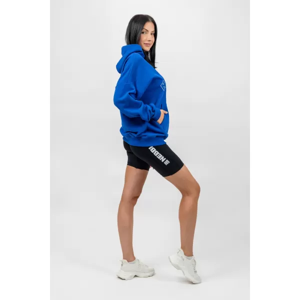  Oversize суичър с качулка GYM RAT 256 BLUE Nebbia 