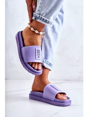 Модни дамски чехли BIG STAR JJ274A304 PURPLE Big Star Shoes