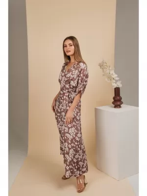 Рокля STYLOVE S405 КАФЯВО
