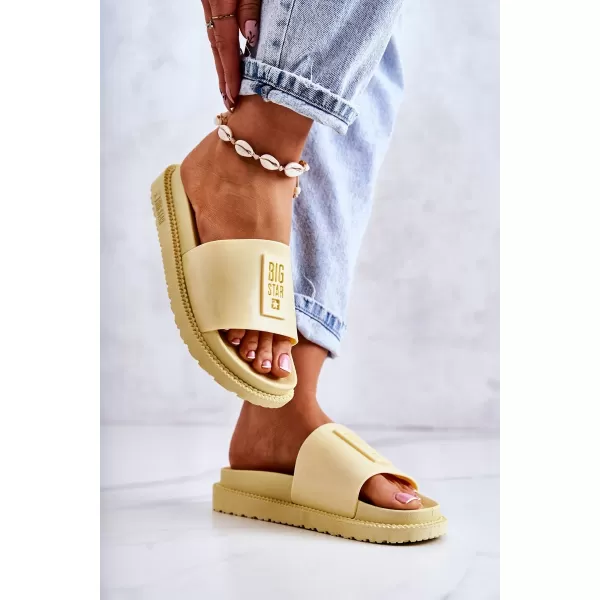  Дамски чехли BIG STAR JJ274A305 YELLOW Big Star Shoes 