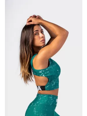 Кроп топ ROUGH GIRL 617 GREEN Nebbia
