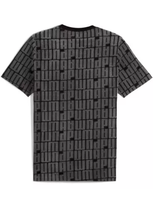 Мъжка тениска PUMA ESS LOGO LAB AOP TEE 688185-01 ЧЕРЕН