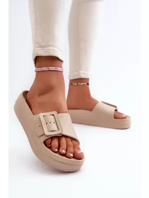 Дамски чехли BIG STAR NN274A666 BEIGE Big Star Shoes