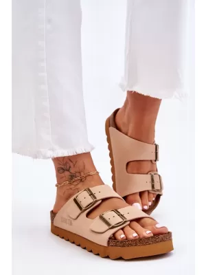 Дамски чехли BIG STAR LL274745 BEIGE Big Star Shoes