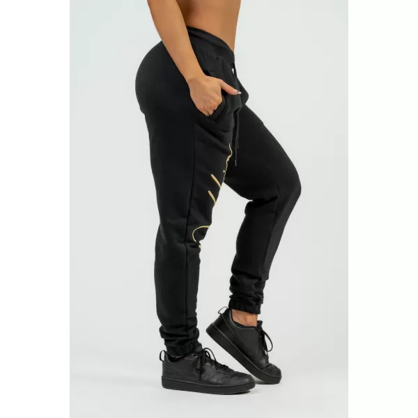  Дамски широки спортни панталони Signature INTENSE 846 BLACK/GOLD Nebbia 