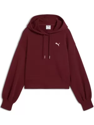 Дамска суитчър PUMA WARDROBE ESS RELAXED CROPPED HOODIE TR 629746-96 ЧЕРВЕНО