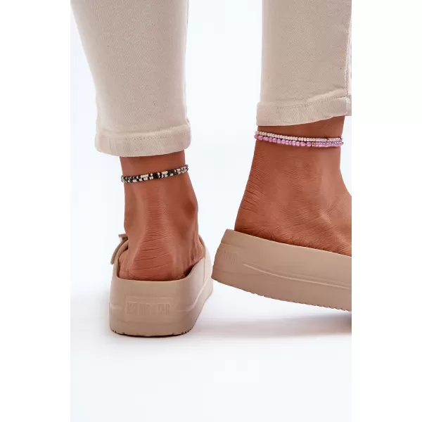  Дамски чехли BIG STAR NN274A666 BEIGE Big Star Shoes 