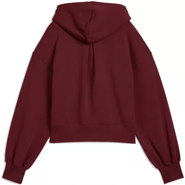  Дамска суитчър PUMA WARDROBE ESS RELAXED CROPPED HOODIE TR 629746-96 ЧЕРВЕНО 