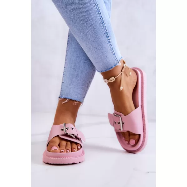  Модни дамски чехли BIG STAR JJ274A308 PINK Big Star Shoes 