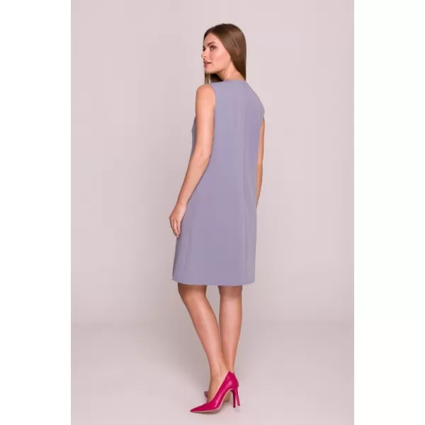  Рокля STYLOVE S408 ГЪЛЪБОВО СИВО 