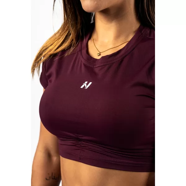  Скъсен топ с отворен гръб STRONG BEAUTY 430 ТЪМНО ЧЕРВЕНО Nebbia 