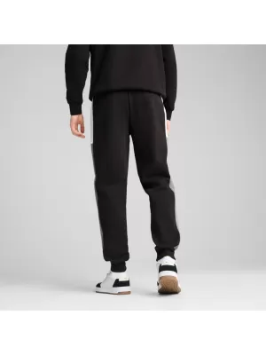 Мъжки спортен панталон PUMA ESS BLOCK SWEATPANTS FL CL 684688-01 ЧЕРЕН