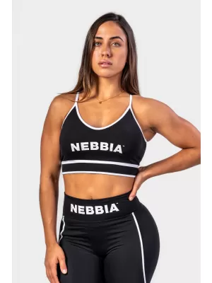 Спортен сутиен със средна опора MY RULES 608 BLACK Nebbia