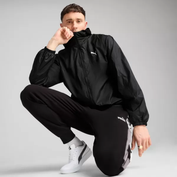  Мъжка ветровка PUMA ESS REGULAR WINDBREAKER 684625-01 ЧЕРЕН 
