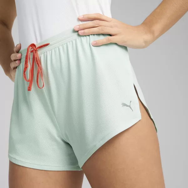  Дамски къси панталони PUMA EVRYDAY KNIT 3 SPLT SHRT ?W 526664_50 МИРНО СИНЬО 