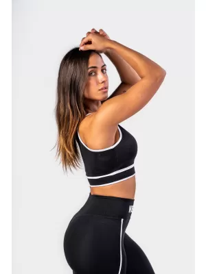 Спортен сутиен със средна опора MY RULES 608 BLACK Nebbia