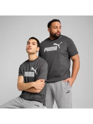 Мъжка тениска PUMA ESS NO. 1 LOGO HEATHER TEE 682550-01 ЧЕРЕН