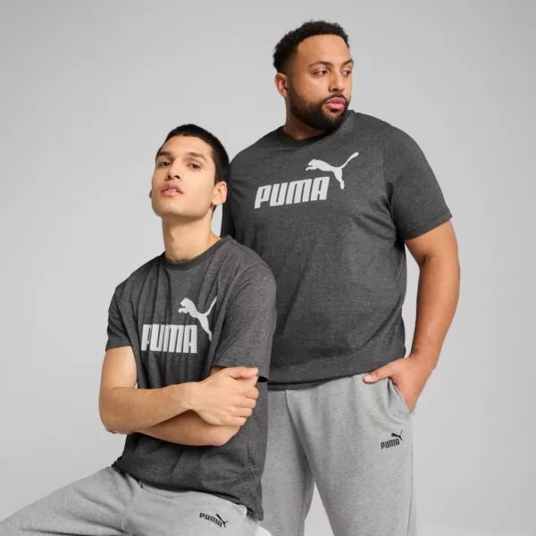  Мъжка тениска PUMA ESS NO. 1 LOGO HEATHER TEE 682550-01 ЧЕРЕН 
