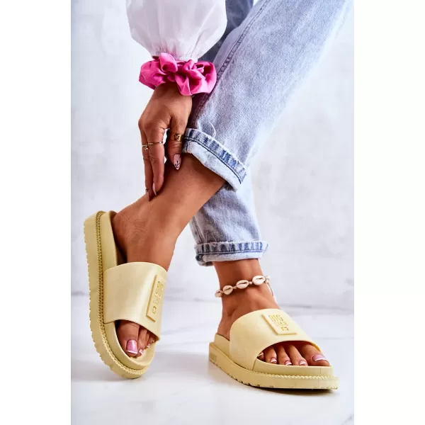 Дамски чехли BIG STAR JJ274A305 YELLOW Big Star Shoes 