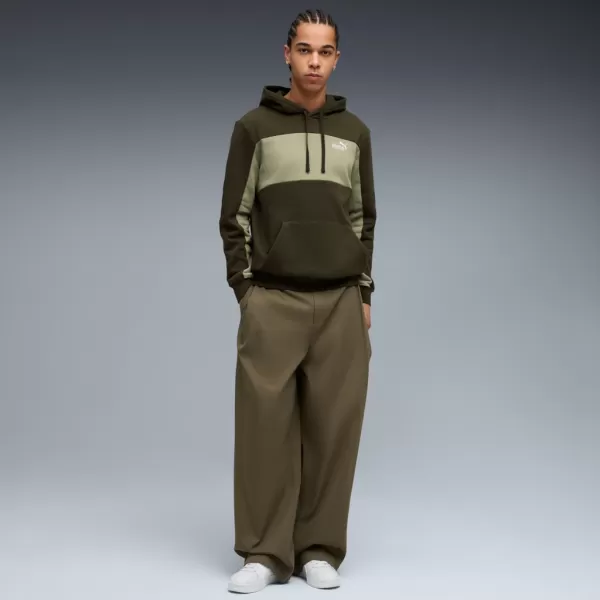  Мъжки суичър PUMA ESS BLOCK HOODIE FL 684686-82 ЗЕЛЕНО 