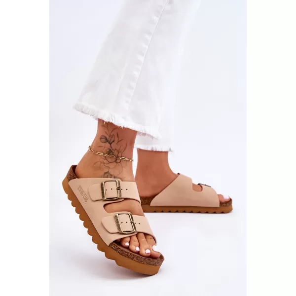  Дамски чехли BIG STAR LL274745 BEIGE Big Star Shoes 