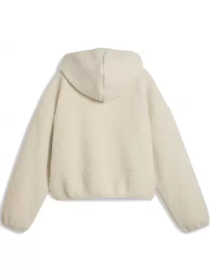 Дамска суитчър PUMA WARDROBE ESS OVERSIZED POLAR FLEECE HOODIE 632048-87 БЯЛ