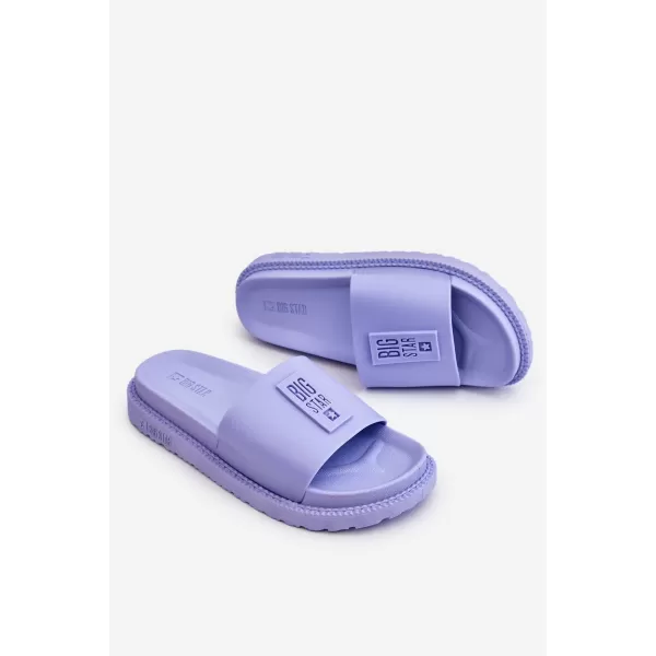  Модни дамски чехли BIG STAR JJ274A304 PURPLE Big Star Shoes 