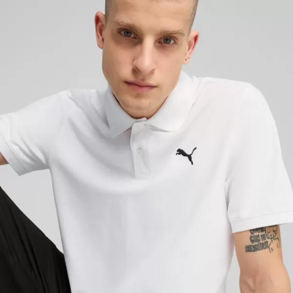  Мъжка тениска с яка PUMA ESS PIQUE POLO 682554-02 БЯЛО 