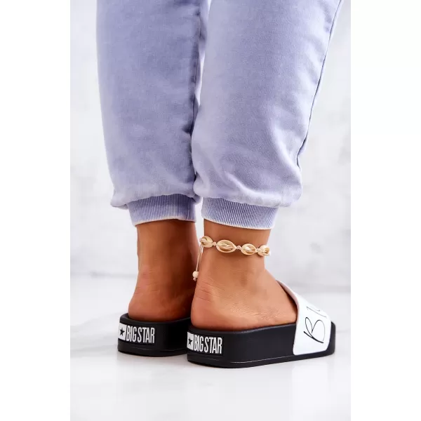  Модни дамски чехли BIG STAR JJ274A275 WHITE Big Star Shoes 