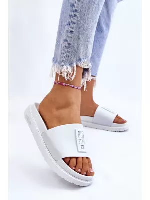 Дамски чехли BIG STAR LL274428 WHITE Big Star Shoes