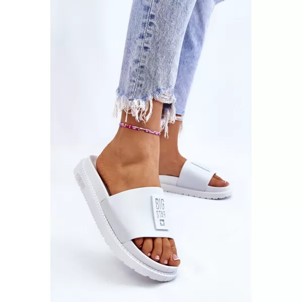  Дамски чехли BIG STAR LL274428 WHITE Big Star Shoes 