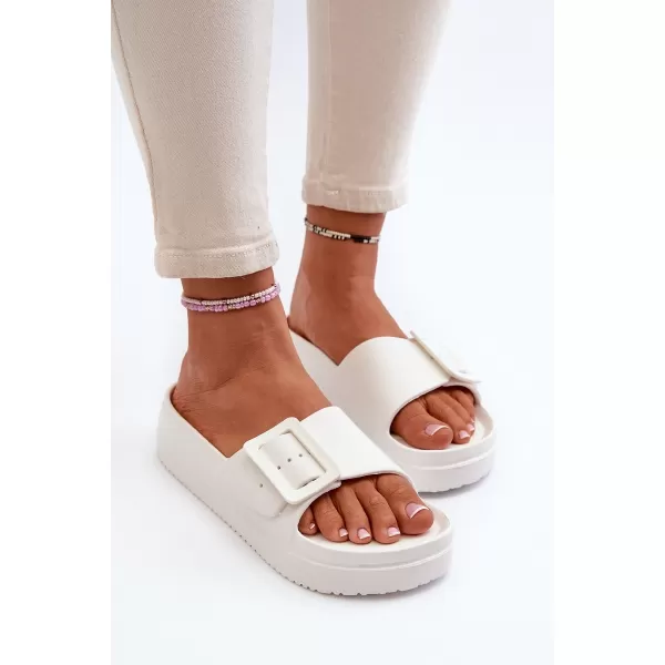  Дамски чехли BIG STAR NN274A661 WHITE Big Star Shoes 