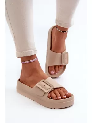 Дамски чехли BIG STAR NN274A666 BEIGE Big Star Shoes