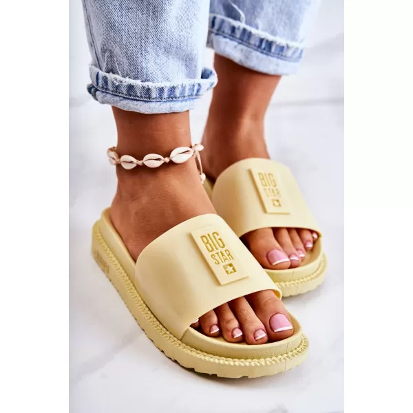  Дамски чехли BIG STAR JJ274A305 YELLOW Big Star Shoes 