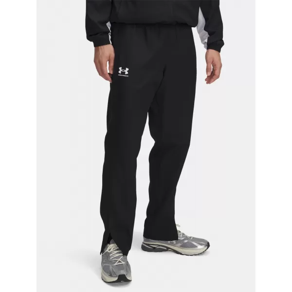  Мъжки спортен панталон UNDER ARMOUR RIVAL WVN WINDBREAKER PN 1390150-001 ЧЕРЕН 