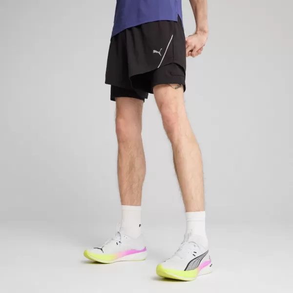  Къси панталони PUMA M RUN ULTRAWEAVE 2IN1 5"" SHORT​ 526635-01 ЧЕРНО 