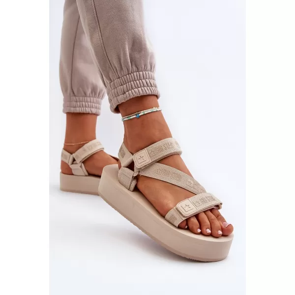  Дамски сандали BIG STAR NN274A528 BEIGE Big Star Shoes 