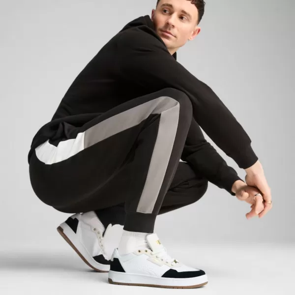  Мъжки спортен панталон PUMA ESS BLOCK SWEATPANTS FL CL 684688-01 ЧЕРЕН 