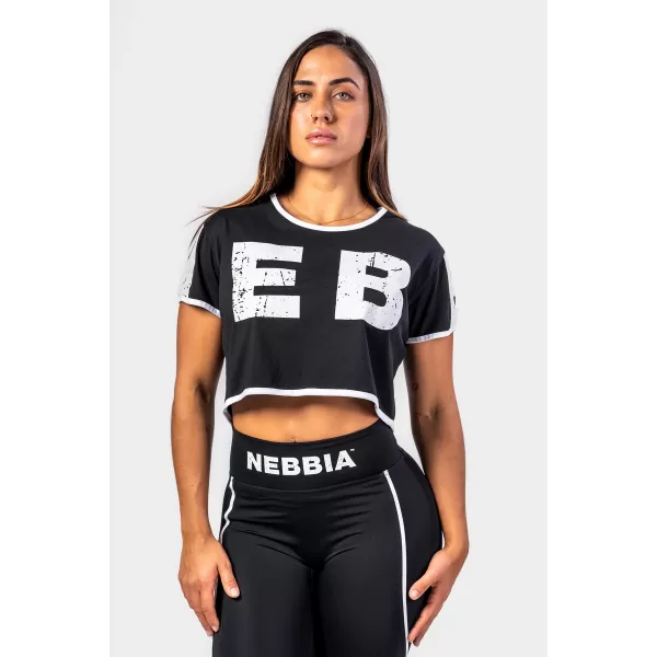  Кроп топ тениска GAME ON 610 BLACK Nebbia 
